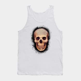 Skelly on Black Tank Top